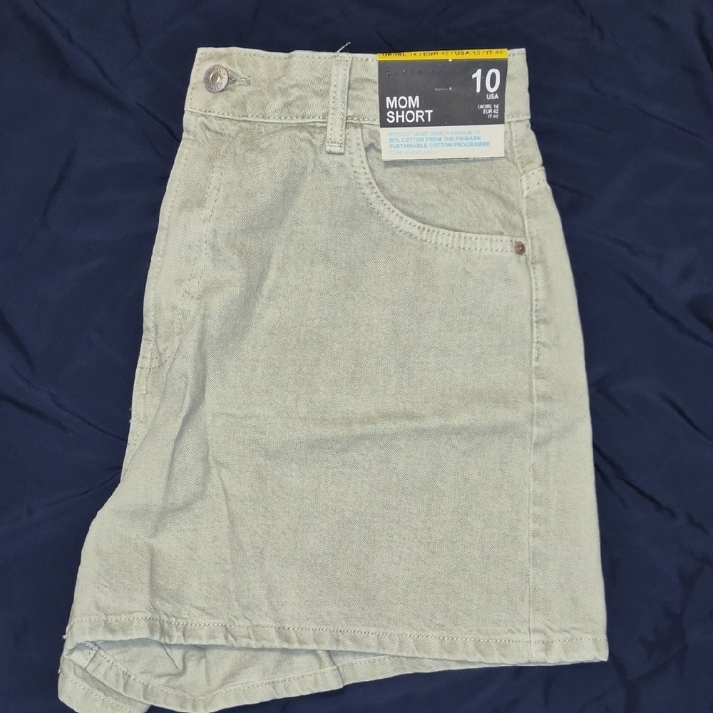 Light Green Casual Shorts
